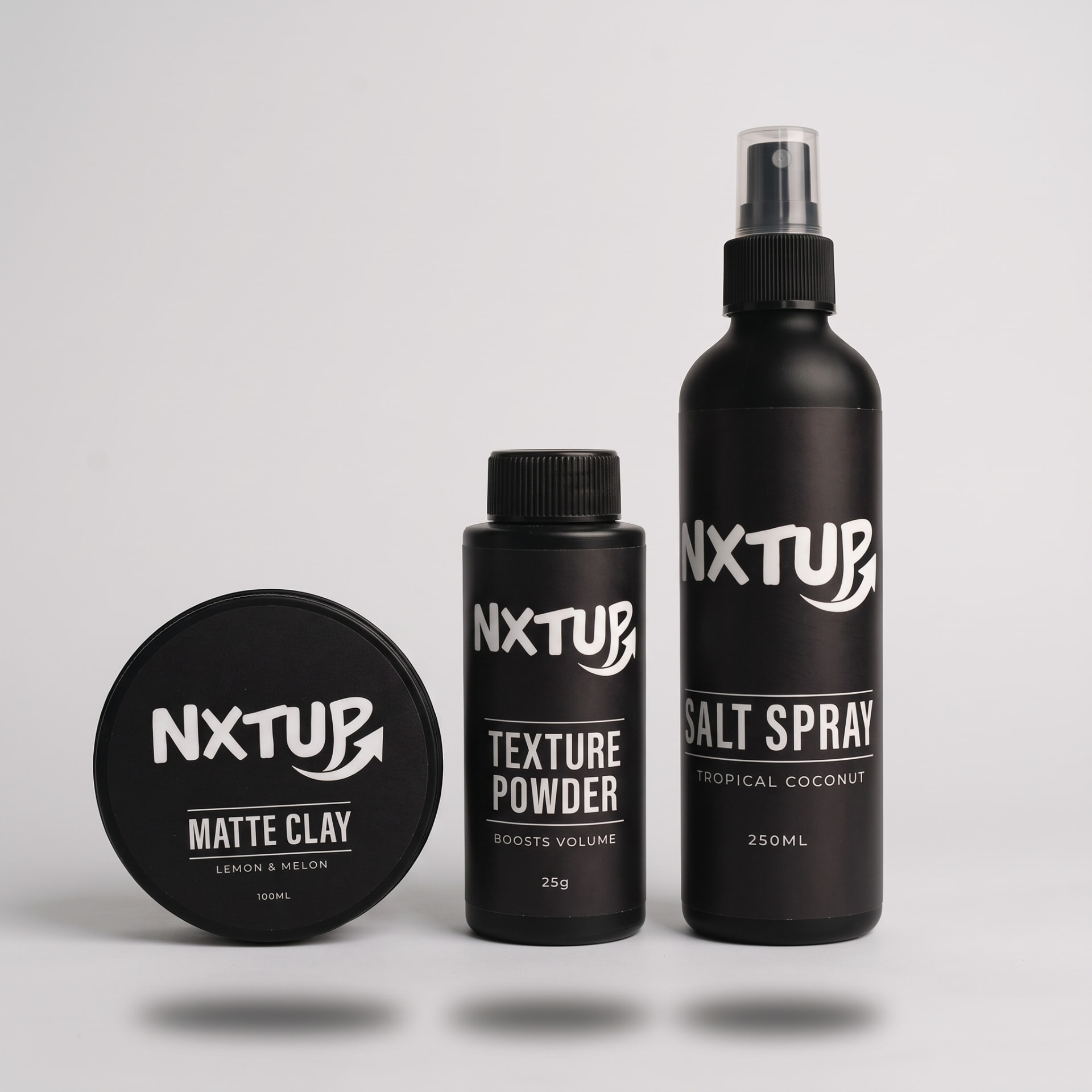 NXTUP The Full Set — Salt Spray, Matte Clay ja Texture Powder